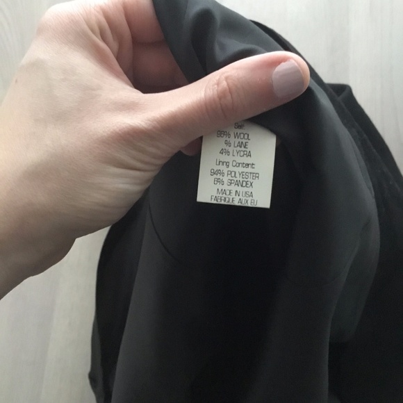 Theory Strapless Sheath Jacquard Little Black Dress w Subtle Floral Print - Picture 8 of 8